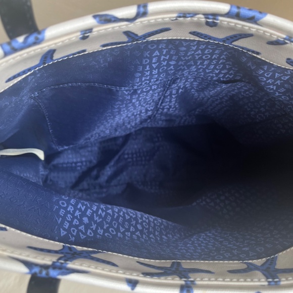 Kate Spade Dancing Starfish Bon Shopper Under the Sea Nautical Tote Shoulder Bag - Picture 9 of 12